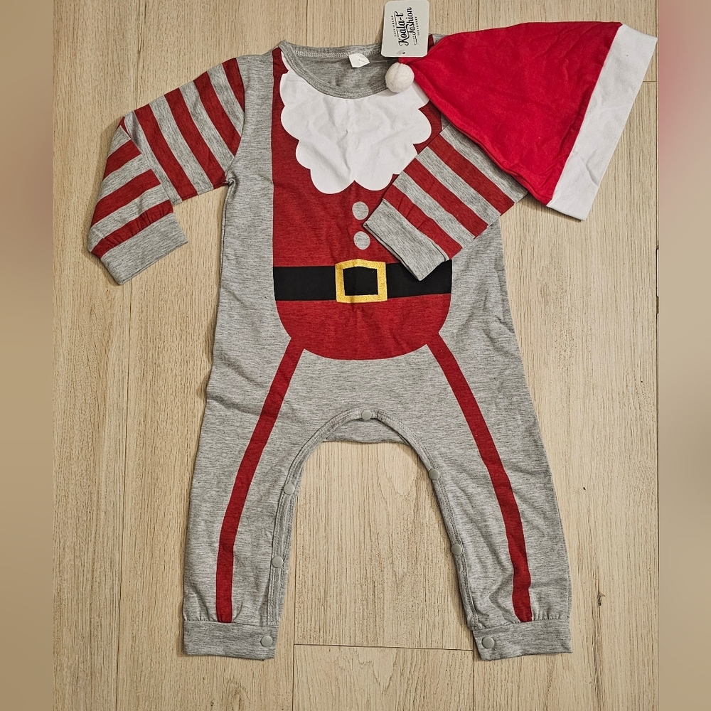 Toddler Santa Romper with Hat